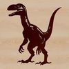 Dino SVG Clip Art for Designers and Crafters A prehistoric dino illustration in a vector format.