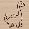 A majestic Brachiosaurus from the past A detailed illustration of a Brachiosaurus, a prehistoric herbivorous dinosaur.