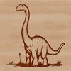 Prehistoric Wonder SVG Art An SVG vector art design featuring a large dinosaur character in profile, suitable for use in various creative projects.
