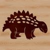A vector design featuring a realistic dinosaur model, suitable for use in various digital applications and crafts.