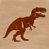 A prehistoric dinosaur design for vector art projects.