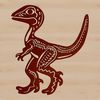 Colorful SVG clipart of a dinosaurs for digital design use.