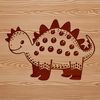 Colorful Digital Dinosaur Art Colorful dinosaur clip art created using digital drawing tools.