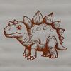 A prehistoric dinosaur illustration in vector format, suitable for various digital applications.