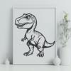 Stunning Dino - Laser Engraver SVG