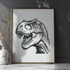 T Rex Illustration In SVG, PNG, PDF And DXF Formats