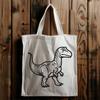 Unique Dinosaur Illustration - Free DXF