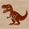 A prehistoric dinosaur illustration created in vector art format.