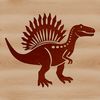 An SVG graphic featuring a dino from the ancient past.