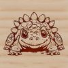 Prehistoric Beast A detailed illustration of an Ankylosaurus, a prehistoric dinosaur with armor plates.
