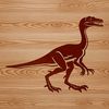 A prehistoric dino illustration in vector format, suitable for cutting machines and stencil making.