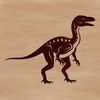 A prehistoric dinosaur illustration in a vector format.
