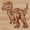 Prehistoric Predator SVG Illustration A large, carnivorous theropod dinosaur with sharp teeth and claws, inspired by prehistoric species.