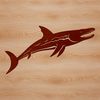 Detailed Dinosaur Illustration in SVG Format A detailed illustration of a prehistoric dinosaur in vector format.