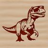 Mighty T Rex Dinosaur Design A large, carnivorous T Rex dinosaur from the prehistoric era.