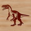 A digital representation of a dinosaur in a scalable SVG design style.