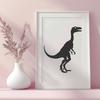A prehistoric dino illustration designed as a vector graphic.