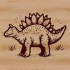 Stegosaurus Vector Art A prehistoric stegosaurus illustration in vector format.
