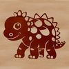 Vector Dino Graphics A small, cute prehistoric dino illustration in vector format.