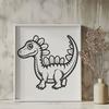 Creative Baby Dinosaur Stencil