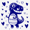 Cute T Rex SVG, PNG, PDF And DXF Files