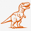 Artistic Dinosaur Decal