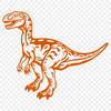 Free Unique Dinosaur Drawing PDF - Commercial Use