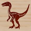 A detailed design of a dinosaur created using SVG graphics.