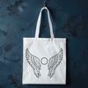 Beautiful Stylized Wings for Digital Design A pair of stylized angel wings in vector format, suitable for digital design.