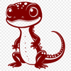 Whimsical Vector Amphibian Design Illustrated salamander design in vector format.