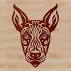 Beautiful Doberman Head Graphic A detailed illustration of a Doberman Pinscher's head, suitable for use in vector art and graphics design.