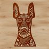 Doberman Pinscher Breed Illustration Vector graphic representation of a Doberman Pinscher breed, suitable for digital crafting projects.
