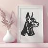 Creative Doberman Pinscher - Procreate PNG