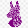 Creative Dog Vector Art In DXF For Free Download