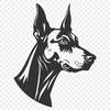 Free Unique Doberman Pinscher Vector Image SVG - Commercial Use