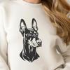 Creative Doberman Pinscher - Laser Cutter PNG