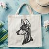 Beautiful Doberman Pinscher Vector Craft File