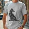 Sitting Doberman Pinscher - DXF