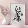 Artistic Dog Vector Art - Free PNG Download