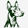 Free Artistic Doberman Pinscher Vector Craft File