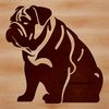 Cute Dog Breed Icon A sitting bulldog breed dog, suitable for pet illustrations or vector graphics.