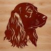 Cockerspaniel Portrait Vector Art An SVG vector art image featuring the facial features of a Cocker Spaniel dog breed.