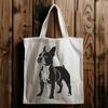 Boston Terrier Breed Clip Art Vector A standing Boston Terrier breed dog, suitable for vector art and design projects.