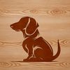 Free Dachshund Clip Art Download A seated dachshund illustration created in vector format.