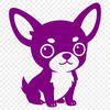 Chihuahua outline designed as a cut file for craft cutting machines.