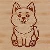 Cute Sitting Shiba Inu Clip Art A sitting Shiba Inu dog breed illustration in vector format, suitable for various uses.