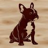Free SVG Clip Art Boston Terrier An SVG file of a seated Boston Terrier animal clip art design.