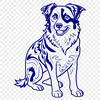 Unique Dog Digital Drawing DXF - Free Download