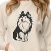 Artistic Shetland Sheepdog In SVG For Free Download