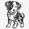 Beautiful Dog Decal In PNG For Free Download